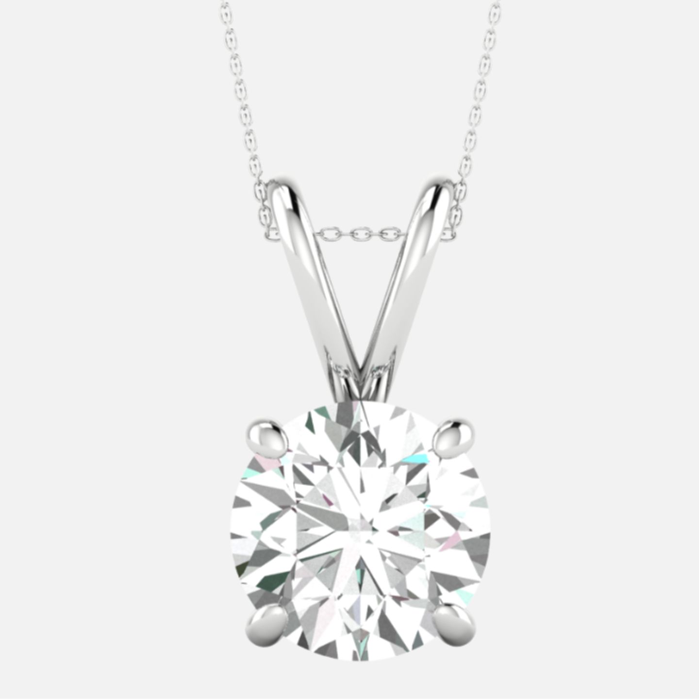 Diamond Solitaire Necklaces